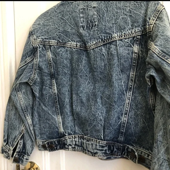 NWT Gap Teens Medium Washed Oversized Denim Jacket Size Large 10.